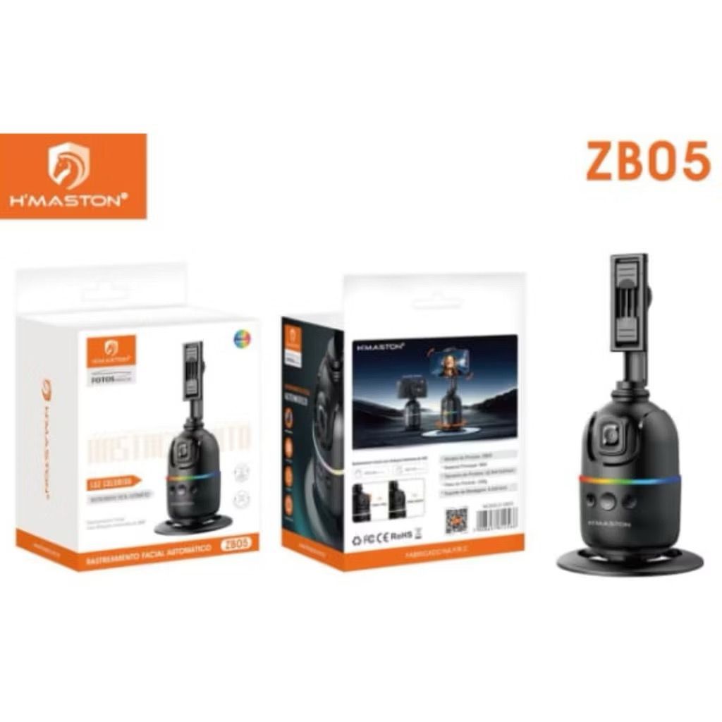 HMASTON Estabilizador de Celular Portátil Gimbal com Rastreamento Inteligente de IA ORIGINAL MODELO ZB05 em Oferta na Shopee
