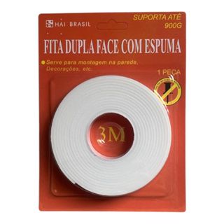 Kit 10 Fita Dupla Face Espuma 3m em Oferta na Shopee