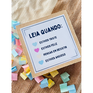 Caixinha das emoções, Leia quando, presente criativo em Oferta na Shopee