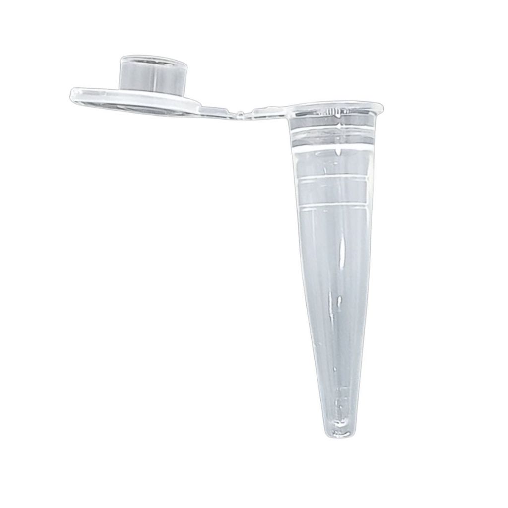 Microtubo 0,3ml - 0,32ml Dentro 0,5ml Fora Reduzido Incolor - 1000 Unidades