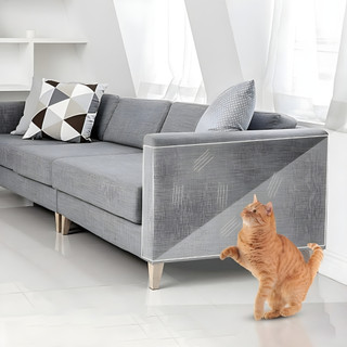 Adesivo Protetor De Sofá Filme Ant Arranhador Para gatos Transparente Autocolante Discreto Sofa