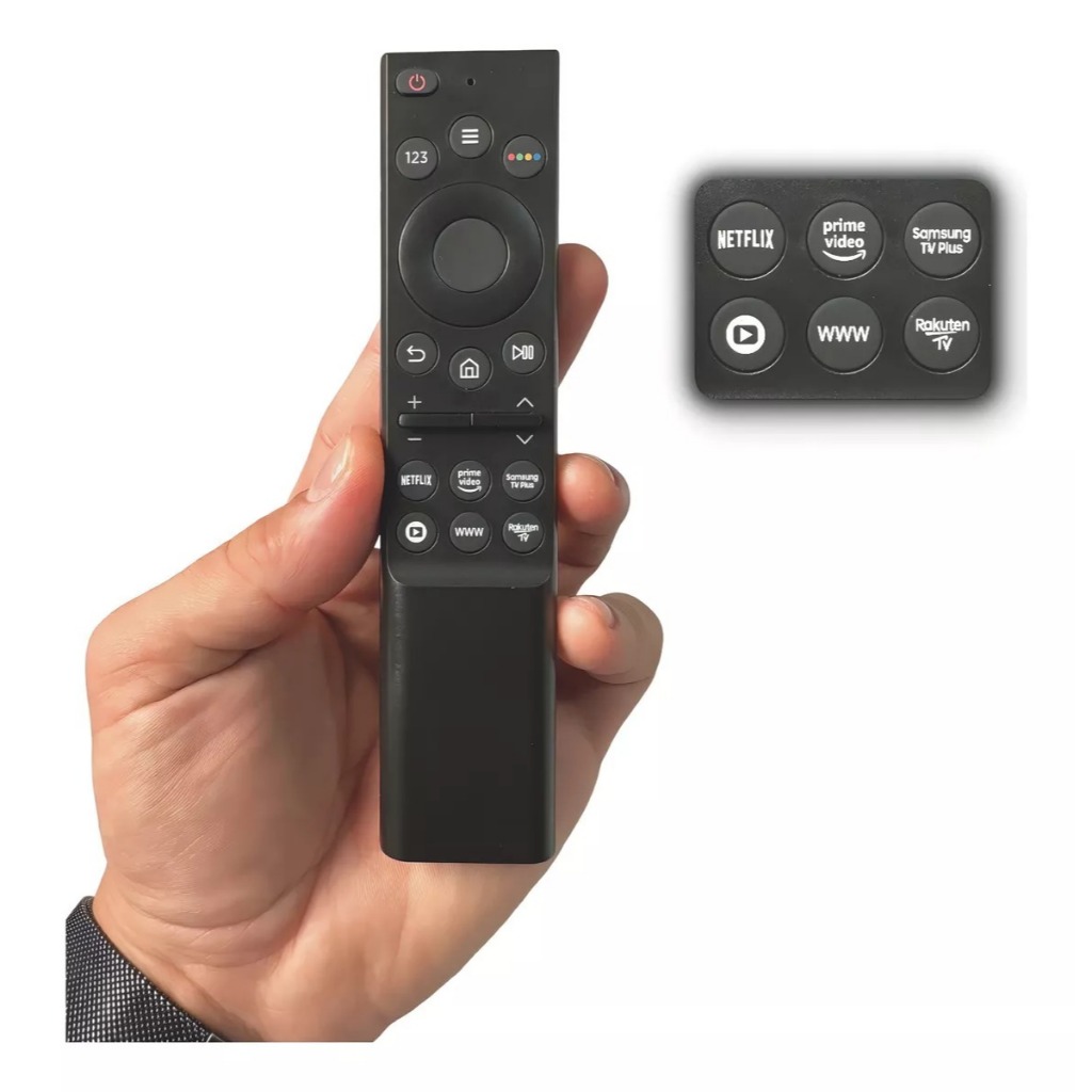 Controle Remoto Universal Compatível Smart Tv Samsung 4K Netflix Prime Video Samsung Tv Plus Roku Tv Www Globo Play