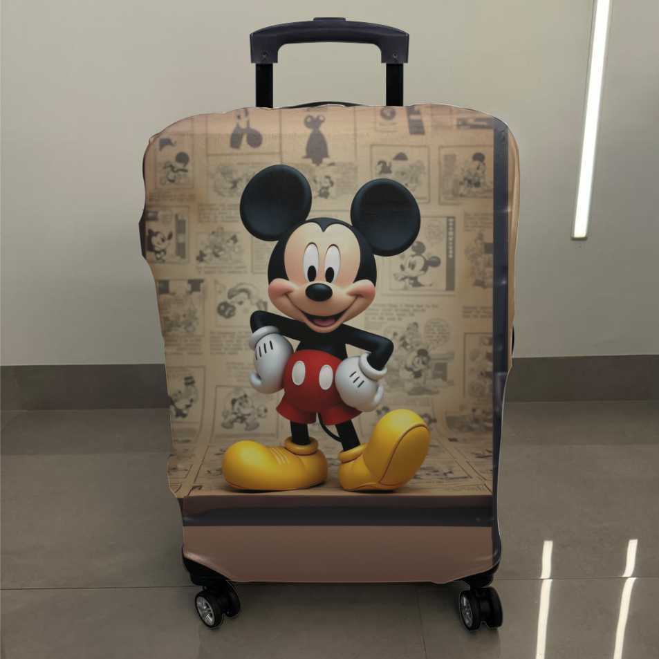 Capa Elástica Protetora de Mala Mickey Mouse E Minnie P,M,G