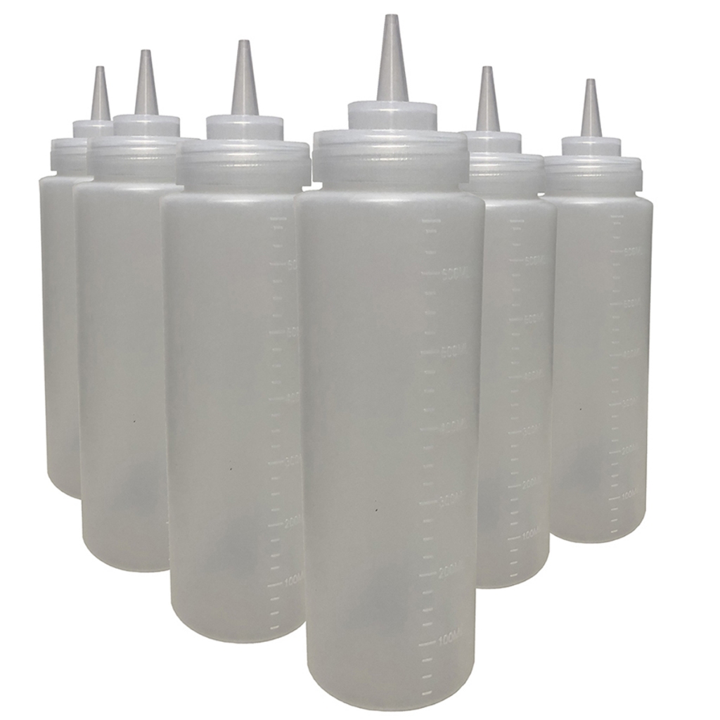 BISNAGA PARA MOLHO INVERTIDA TIPO FIFO FLEX 790ML KIT 6 - EKENOX