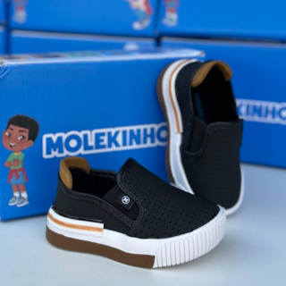Sapato Infantil Molekinho Tênis Bebê Calce Fácil Elástico Confortável Macio Leve Original em Oferta na Shopee