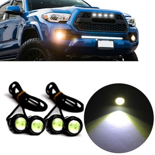 Kit 4 Led Luz de Grade Universal Cor Branco Luzinha Branca Camionete Olho de Águia Mini Luz F250 S10 Ram Amarok Montana