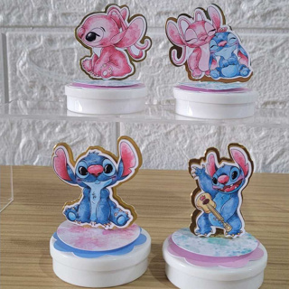 Aplique 3D para latinha Stitch e Angel - Festa Infantil - Lembrancinhas Personalizadas. em Oferta na Shopee