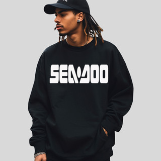 Blusa De Frio Gola Careca Casaco Moletinho Estampado Unissex Lançamento lançamento