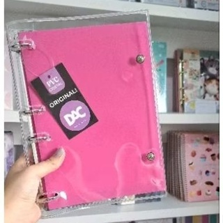 Fichário DAC Colegial ou Universitário PVC Cristal - preto ou rosa com 192 Folhas em Oferta na Shopee