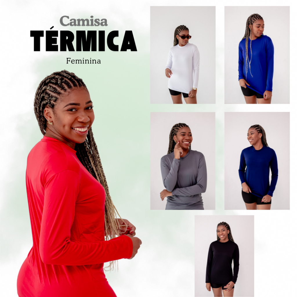 Camisa térmica Feminina Protecção solar UV 50+