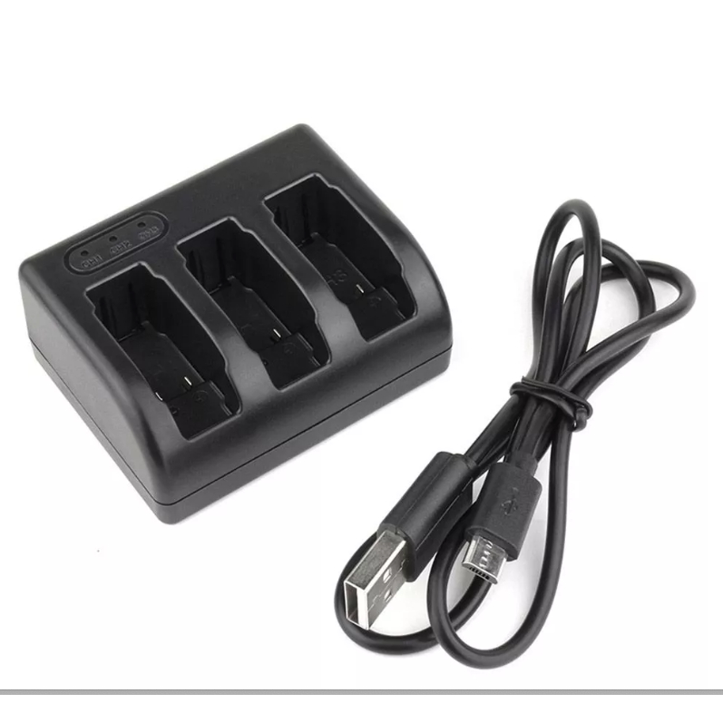 Carregador Triplo para GoPro Hero 5, 6, 7, 8
