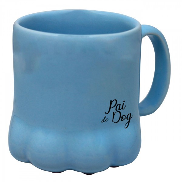 Caneca Pet Pata Pai de Dog Xícara Pata Pet 400ml Grande