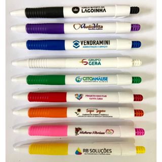 Canetas Personalizadas - Mod 003 - Impressão Colorida - Promoção em Oferta na Shopee