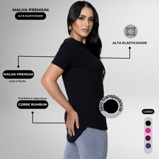 Blusa Feminina Tapa Bumbum Camiseta Fitness Academia em Oferta na Shopee