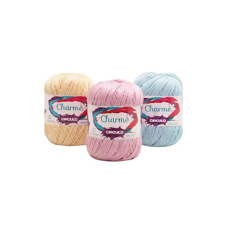 Fio Linha Charme Círculo 396m 150g | 100% Algodão Mercerizado para Crochê, Tricô e Amigurumi | Cores Lisas e Multicolor em Oferta na Shopee