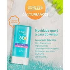 Protetor Solar Infantil em Bastão Sunless Baby FPS60 15g