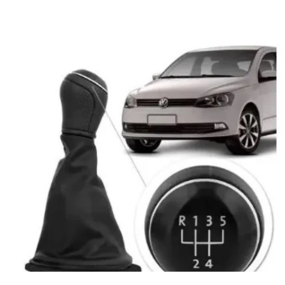 Coifa De Cambio Com Manopla Gol Saveiro Voyage G5 G6 Base Preta