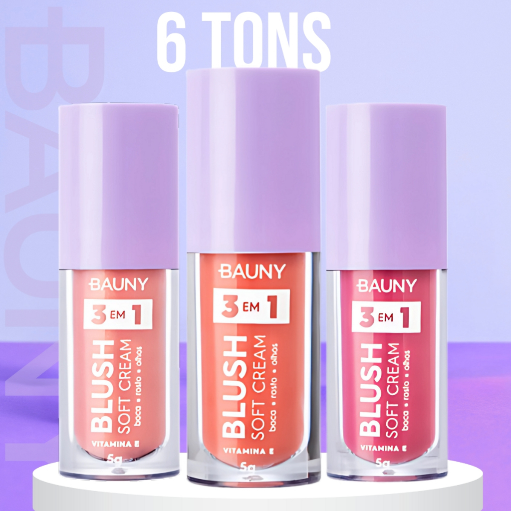 BLUSH LIQ BAUNY  SOFT CREAM 3 EM 1 5G