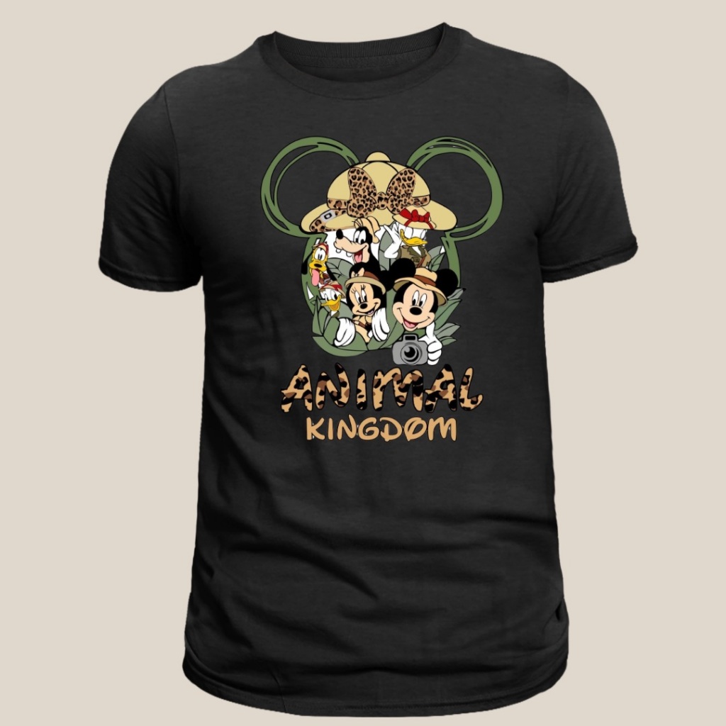 Camiseta Unissex Animal Kingdom Viagem Orlando Família Infantil Adulto Plus Size