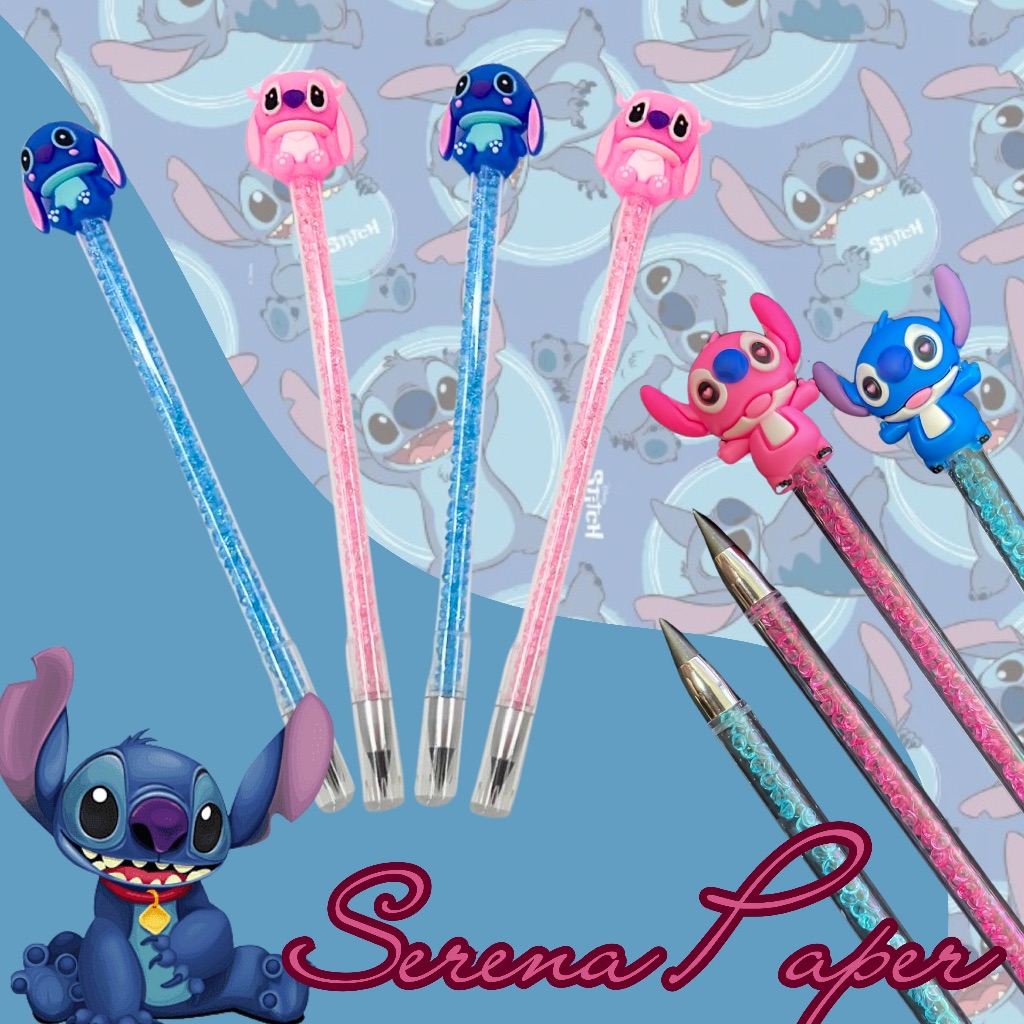 LÁPIS INFINITO CRISTAL STITCH / PAPELARIA FOFA KAWAII em Oferta na Shopee