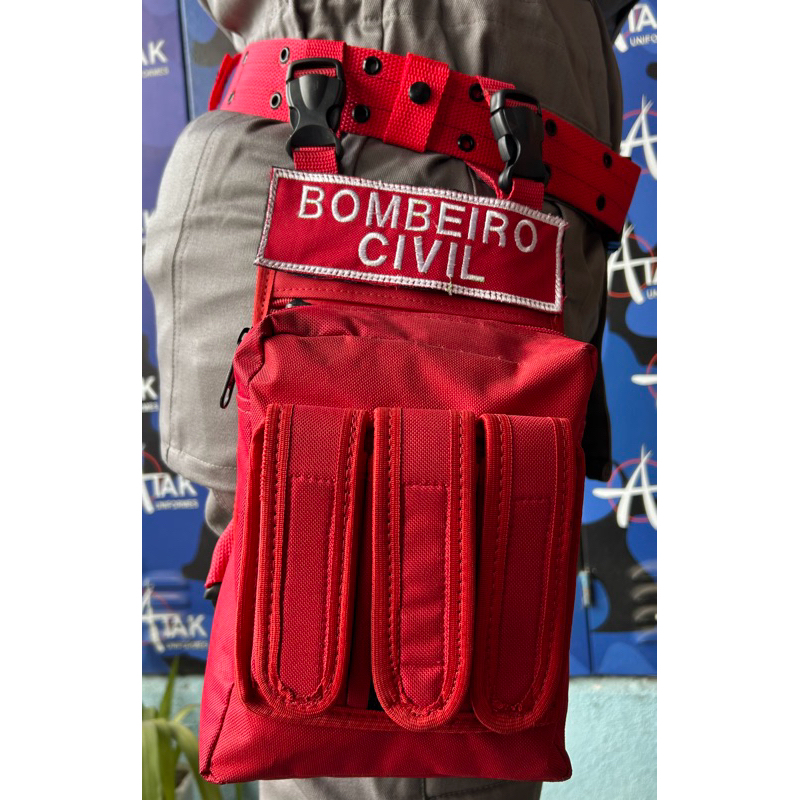Kit Bornal Pochete Bombeiro Civil 3 itens