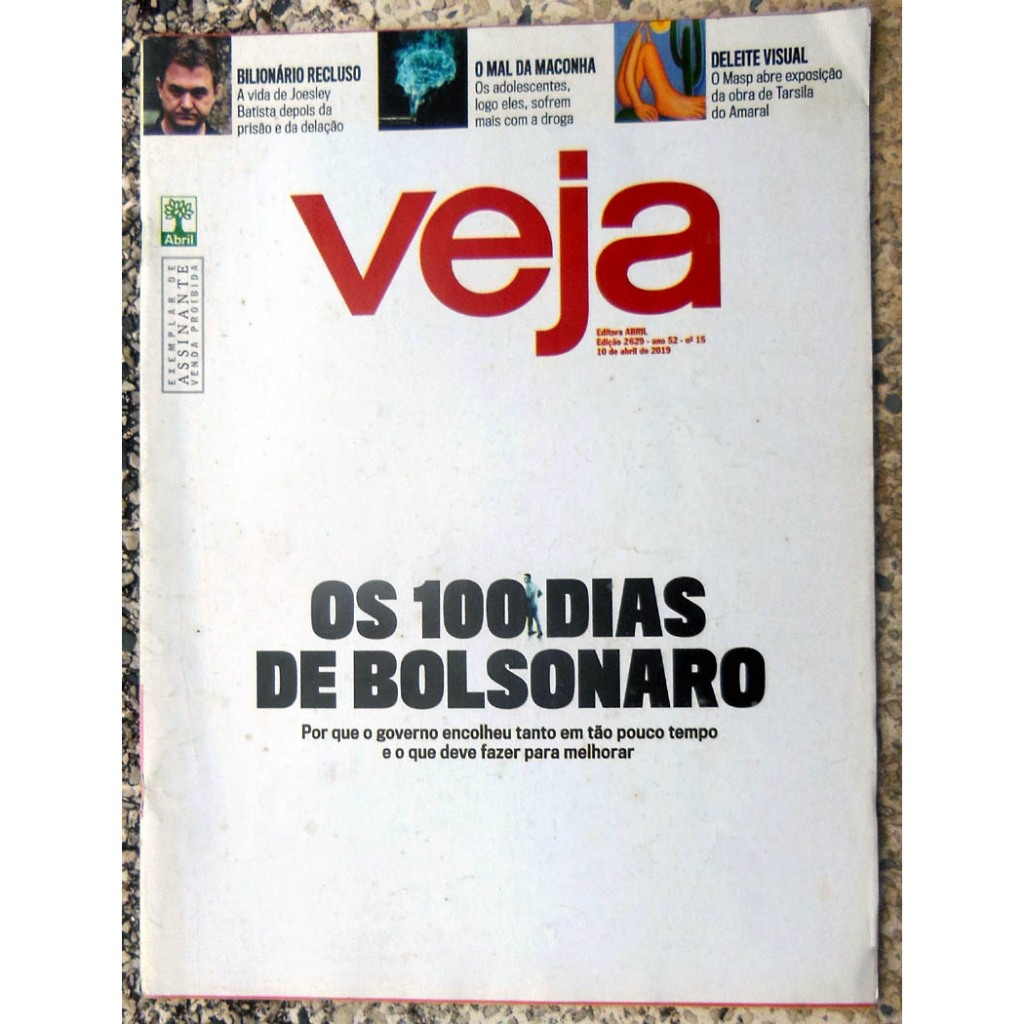 Revista Veja 2629 Os 100 dias de Bolsonaro - Abril 2019