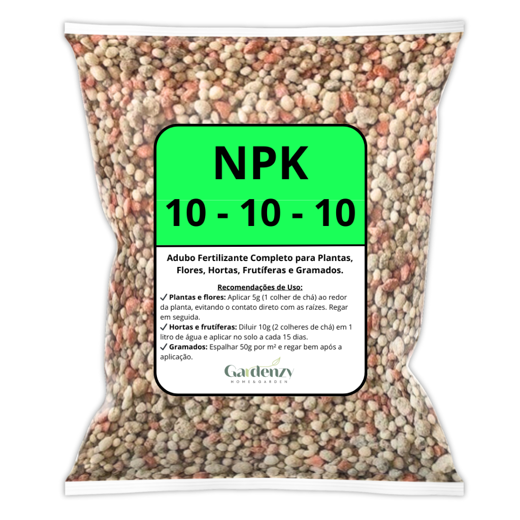 Adubo Fertilizante NPK 10-10-10 - Fertilizante Completo para Plantas, Hortas, Frutíferas e Gramados em Oferta na Shopee