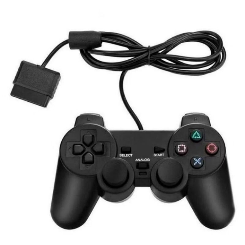 Controle Compativel P  PRETO / Ps2 Dualshock Com Fio Diversas Cores