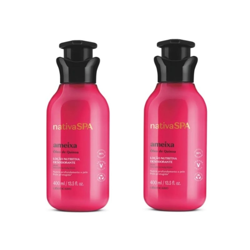 Ameixa Loção Hidratante Desodorante Corporal Nativa SPA 400 ml Combo com 2 unidades- O Boticário