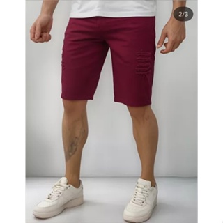 Bermuda Masculina Moderno Casual Sarja Algodão Para Carnaval em Oferta na Shopee