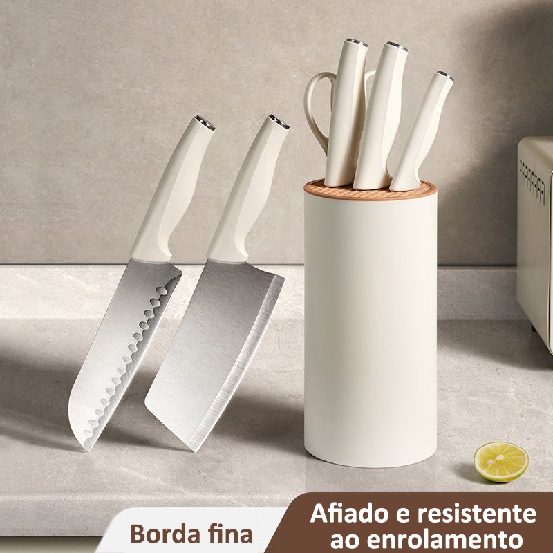 Conjunto de facas de aço inoxidável 5 peças Tesouras profissionais para cozinhas profissionais