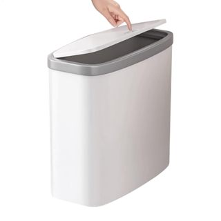 Lixeira  Multiuso 14L Com Tampa Retrátil Sem Furo Porta Armário Para Cozinha Banheiro em Oferta na Shopee