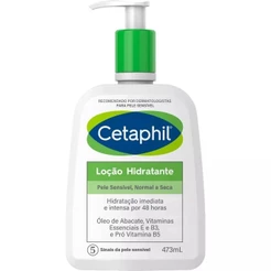 Cetaphil Loção Hidratante Corpo e Rosto 473ml Pele Normal a Seca