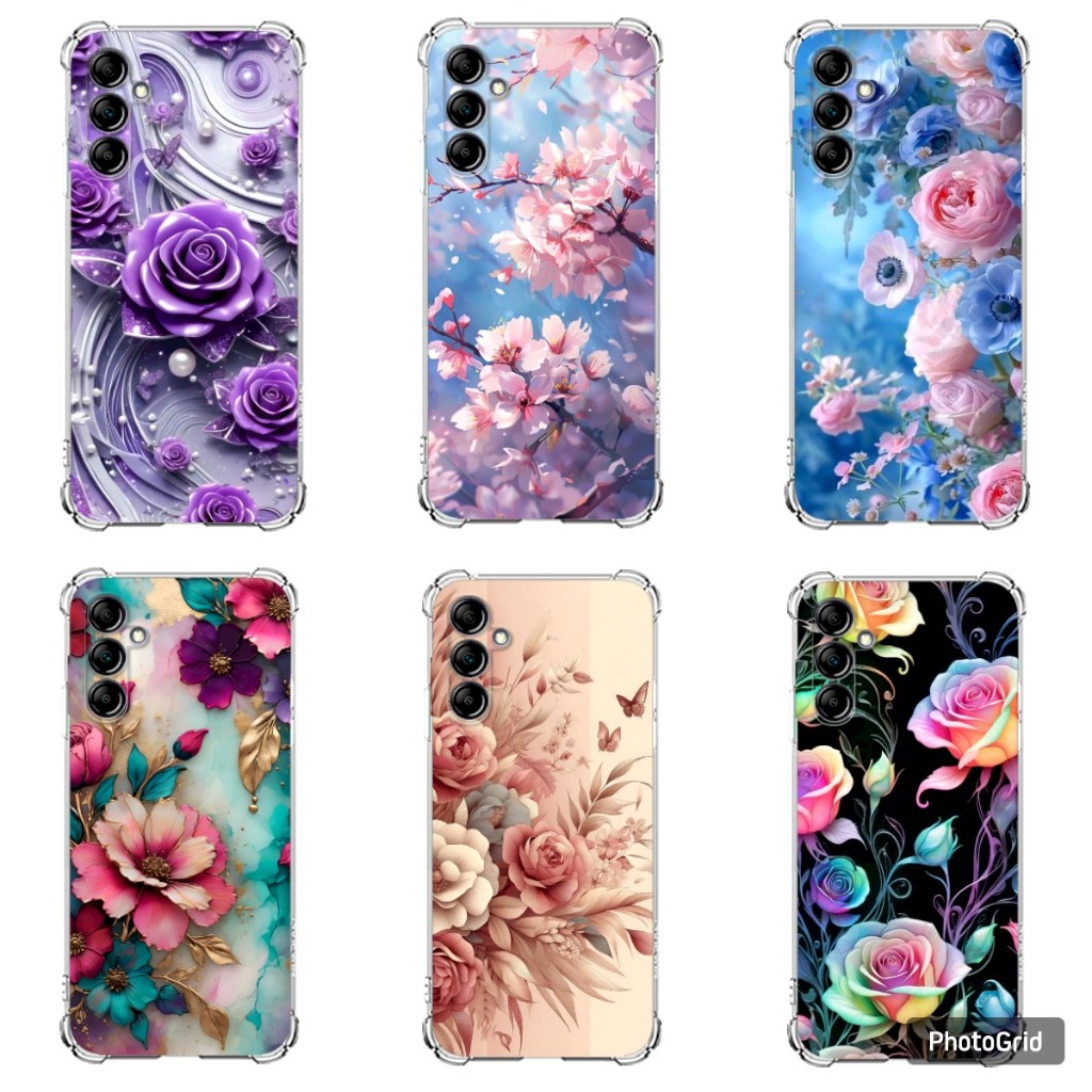 CAPA TPU DESENHOS VARIADOS CAPINHA CASE M13/M23, M33 E M53 FLORES em Oferta na Shopee