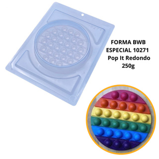 1~4 Forma BWB P/ Chocolate 3 Partes Com Silicone Pop Its Fidget Toy Dia Das Crianças - 10271 Redondo em Oferta na Shopee