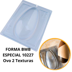 1~4 forma para chocolate bwb silicone 3 partes ovo 2 textura de Páscoa cod 10227(500g) (CHOCO)