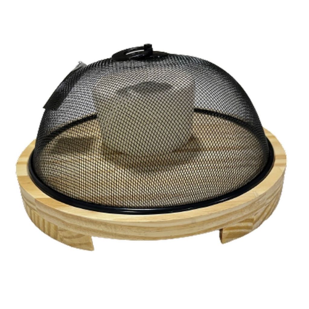 Queijeira De Conservação em Madeira Com Tela De Proteção preta com Base em Oferta na Shopee