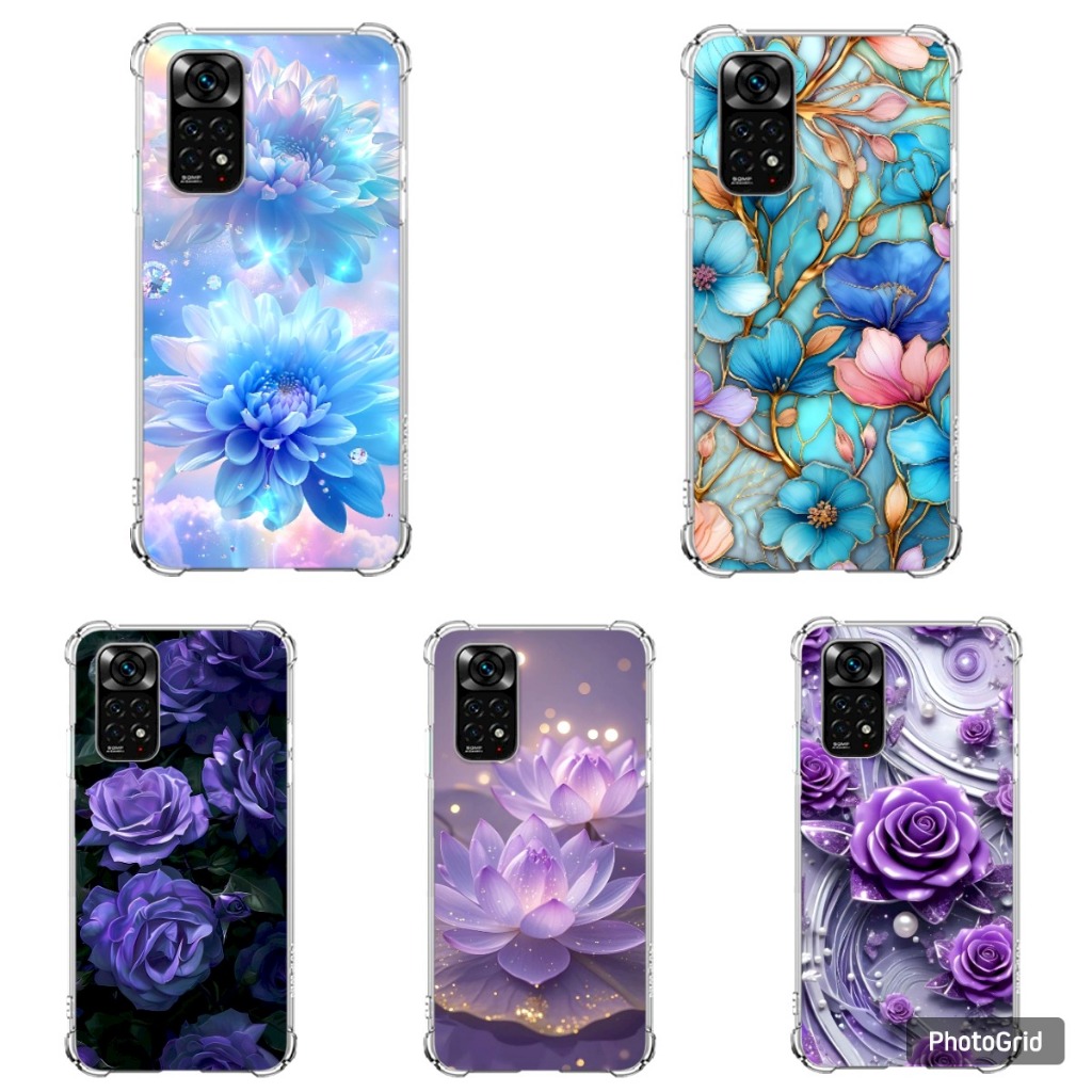 CAPA TPU DESENHOS VARIADOS REDMI NOTE 11 4G, NOTE 11 5G, NOTE 11S FLORES em Oferta na Shopee