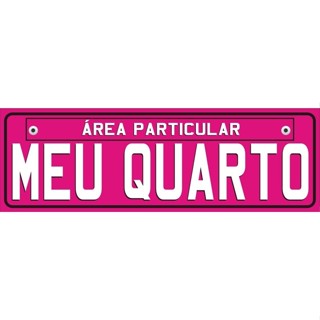 placa decorativa meu quarto feminino rosa para porta parede decoração em Oferta na Shopee