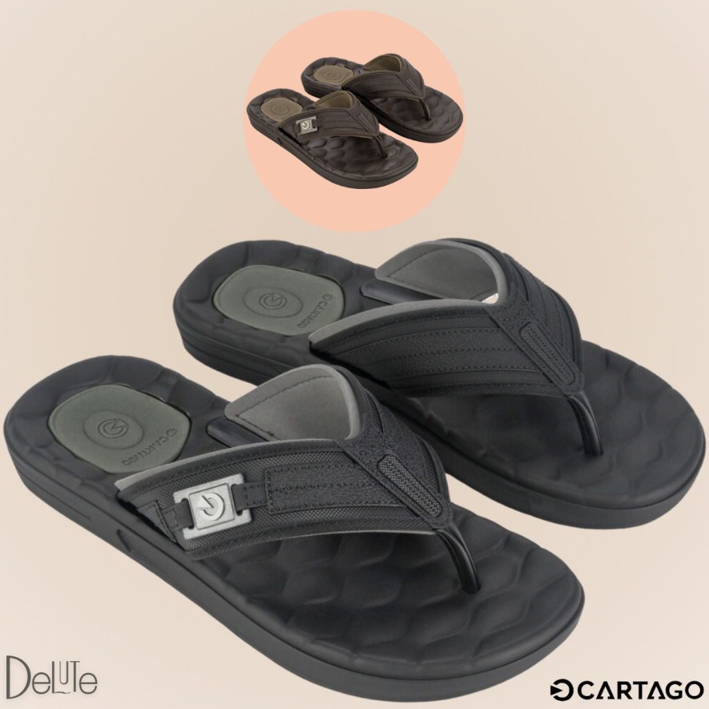 Chinelo Masculino Cartago Casual Modelo Egeu III Palmilha Massageadora Ultra Confortável em Oferta na Shopee