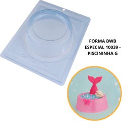 1~4 forma silicone bwb p/chocolate (3partes) cod 10039 - Piscininha G 700g (CHOCO)