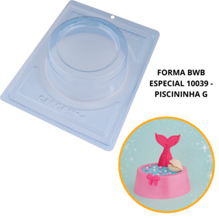 1~4 forma silicone bwb p/chocolate (3partes) cod 10039 - Piscininha G 700g em Oferta na Shopee