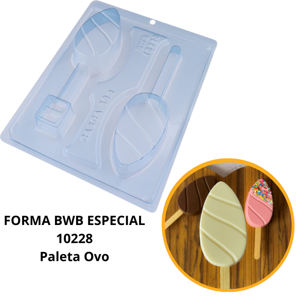 1~4 Paleta Ovo - Ovo de Páscoa de Pirulito Ref 10228 - LANÇAMENTO BWb 1 forma silicone 3 partes (CHOCO) em Oferta na Shopee