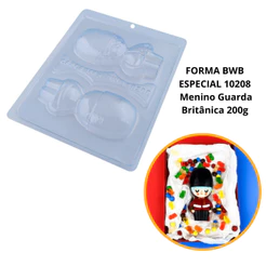 1~4Forma De Acetato MENINO GUARDA BRITÂNICO 3 Partes BWB com Silicone Para Festa Dias Das Crianças. (CHOCO)
