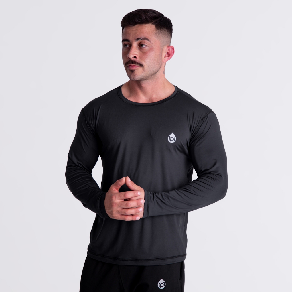Camisa Térmica Blusa Frio Segunda Pele Proteção Solar UV Dry Fit manga Comprida Pesca Ciclismo