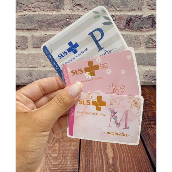 CARTÃO DO SUS PERSONALIZADO PLASTIFICADO