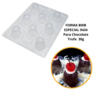 1~4 Forma BWB Com Silicone (3 partes) Para Chocolate Cód. 9434 - Trufa Concava 12g. em Oferta na Shopee