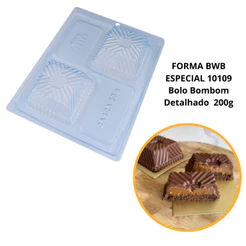 1~4 FORMAS BWB SILICONE BOLO BOMBOM DETALHADO 200g. CÓD.:10109 (BWB ESPECIAL) (CHOCO)