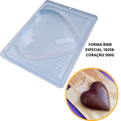 1~4 FORMA BWB COM SILICONE (3 PARTES) (NOVO COD 10258) - CORAÇÃO ESPECIAL 500g// (CHOCO)