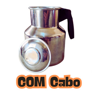 Jarra Moringa Alumínio com Cabo 2 Litros com Tampa Leiteira Agua Premium Qualidade ENVIO IMEDIATO